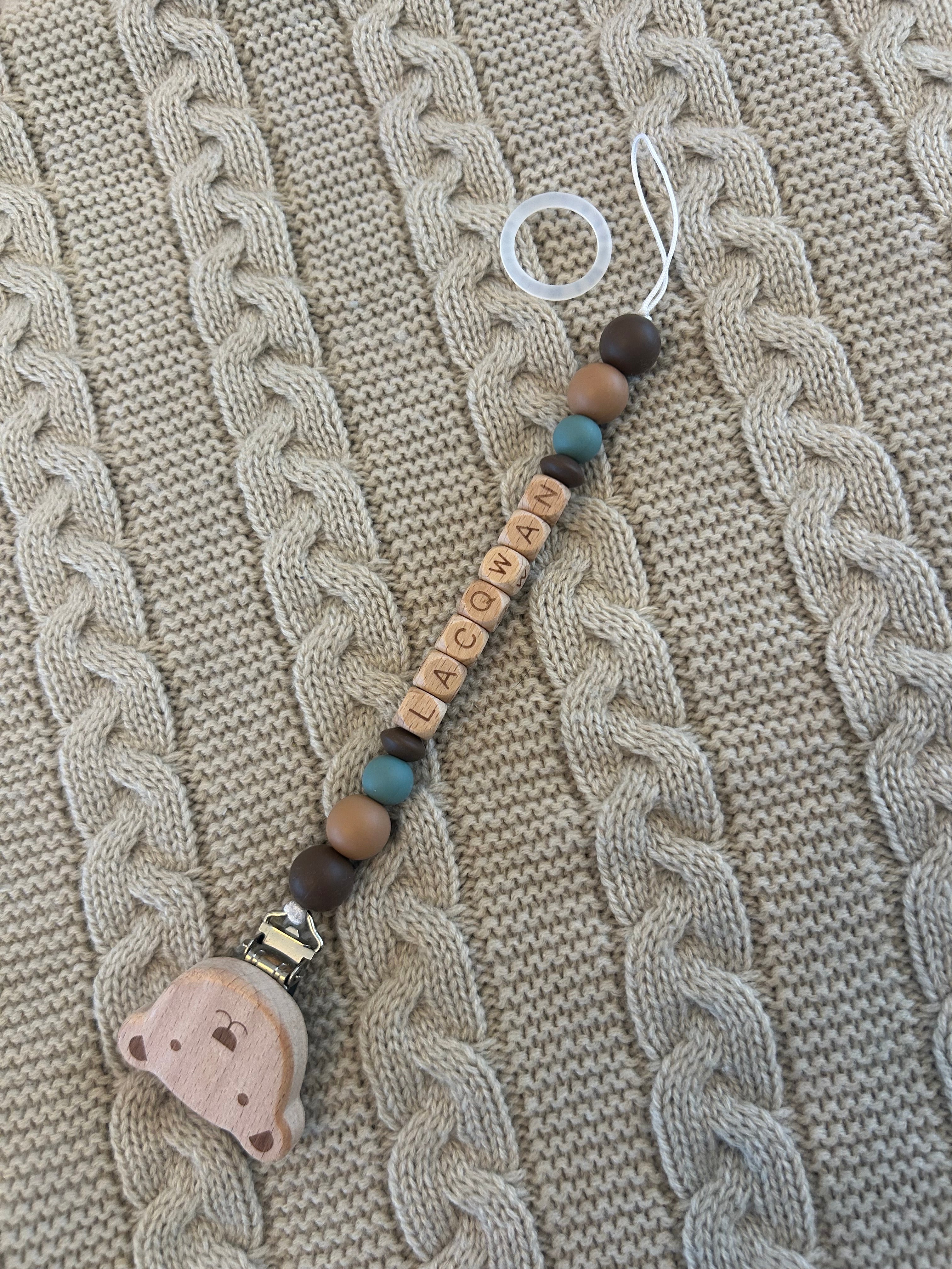 BUILD YOUR OWN                Wooden Block Name Dummy Clips