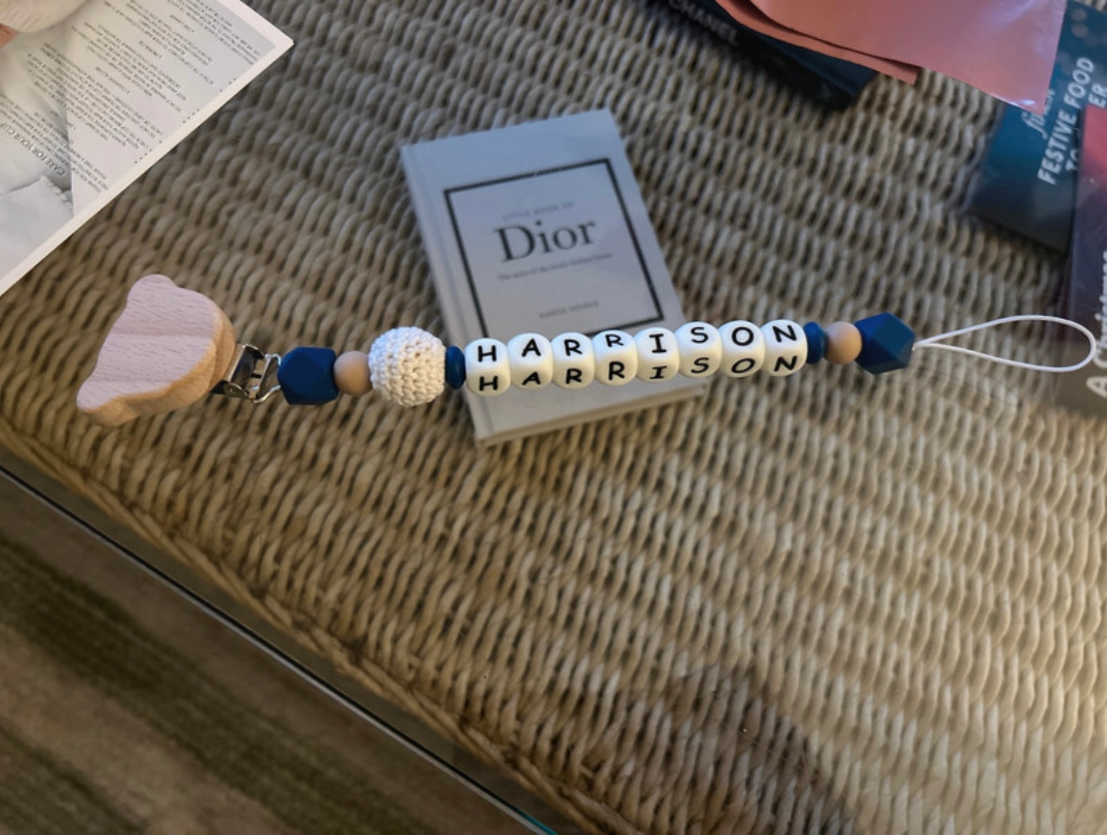 BUILD YOUR OWN                    Silicone Black & White Name Dummy Clips